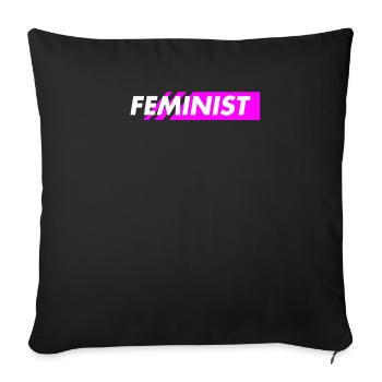 feminist - Sofakissenbezug 45 x 45 cm - Schwarz - Vorne