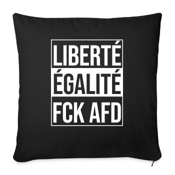 FCK AFD - Sofakissenbezug 45 x 45 cm - Schwarz - Vorne