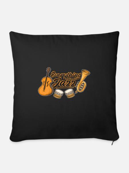 Jazz - Sofakissenbezug 45 x 45 cm - Schwarz