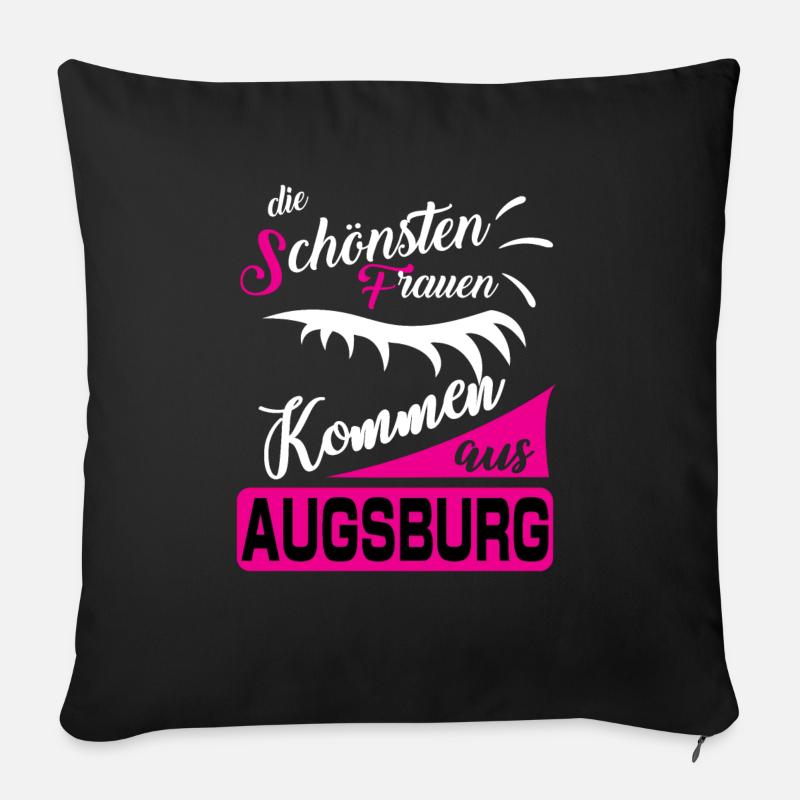 Augsburg - Sofakissenbezug 45 x 45 cm - Schwarz