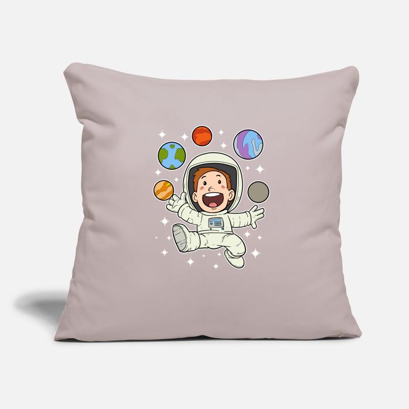 Astronaute planète étoile espace espace spatial Housse de coussin décorative 45 x 45 cm