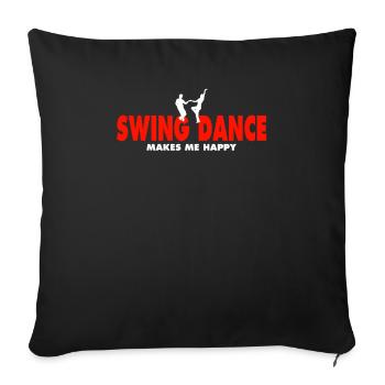 Swing Dance Tee - Sofakissenbezug 45 x 45 cm - Schwarz - Vorne