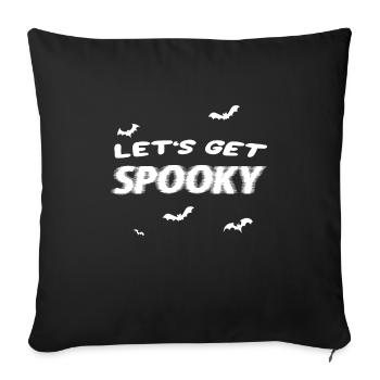 Spooky d'Halloween - Housse de coussin décorative 45 x 45 cm - noir - Devant
