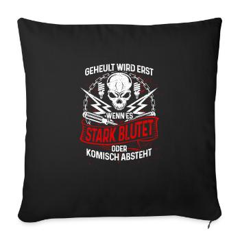 Électricien il ne sera pas pleurer cadeau - Housse de coussin décorative 45 x 45 cm - noir - Devant