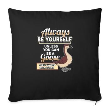 goose - Sofa pillowcase 17,3'' x 17,3'' (45 x 45 cm) - black - Front