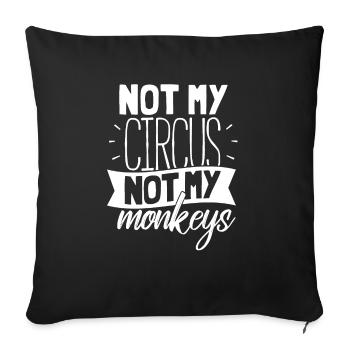 Cirque Monkey Business Gift CEO - Housse de coussin décorative 45 x 45 cm - noir - Devant