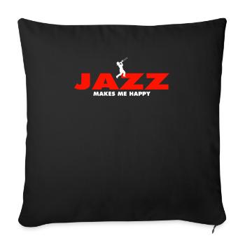 Jazz Shirt - Sofakissenbezug 45 x 45 cm - Schwarz - Vorne