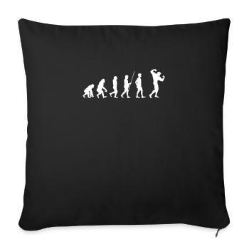 body building - Sofa pillowcase 17,3'' x 17,3'' (45 x 45 cm) - black - Front