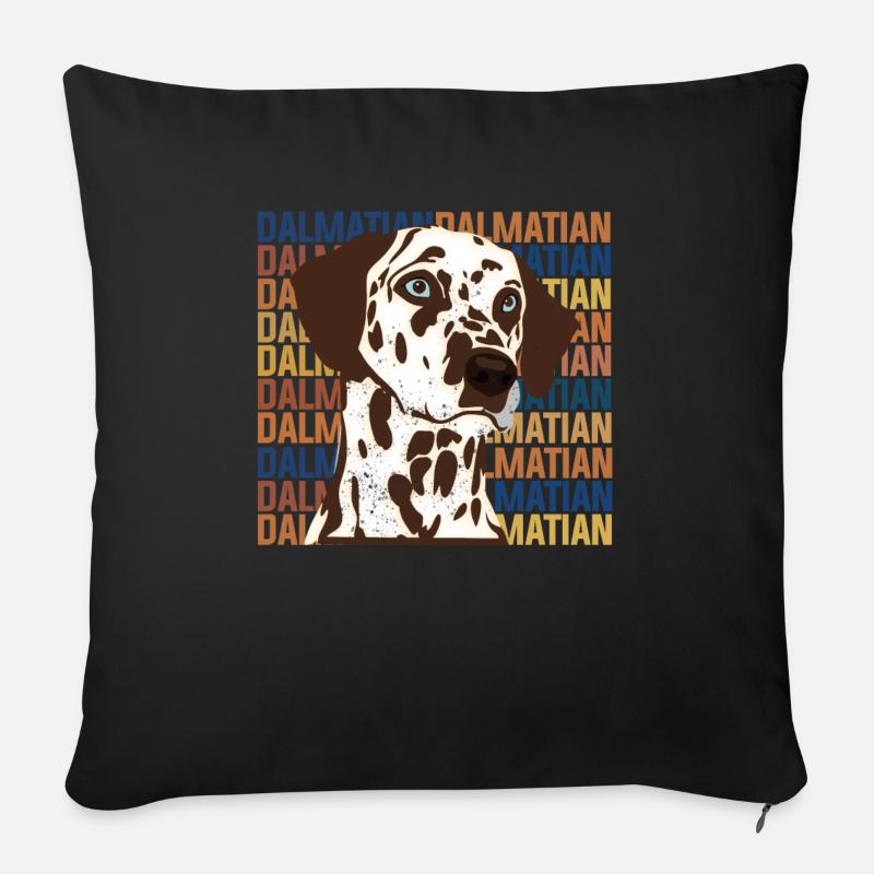 Dalmatiner - Sofakissenbezug 45 x 45 cm - Schwarz