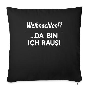 Weihnachten Geschenk Atheist Anti Verweigerer Fuck - Sofakissenbezug 45 x 45 cm - Schwarz - Vorne