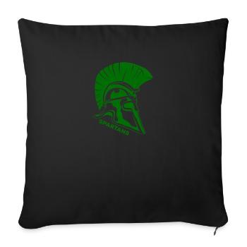 Spartans Vert - Housse de coussin décorative 45 x 45 cm - noir - Devant