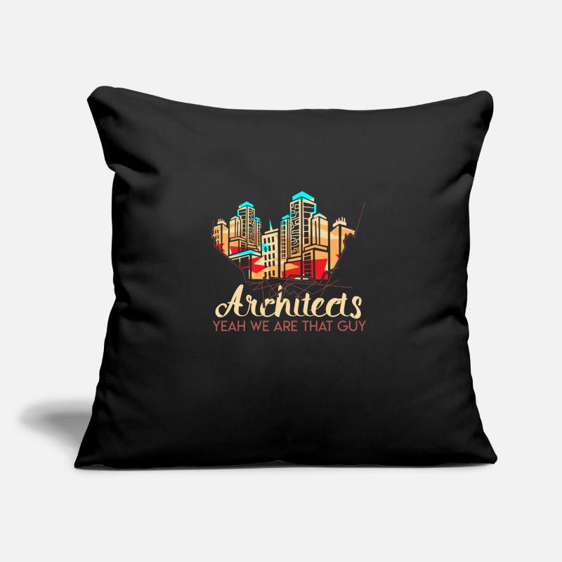 Cadeau d'architecte architecte architecte Housse de coussin décorative 45 x 45 cm