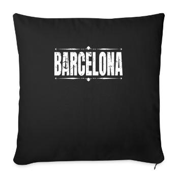 Barcelona - Sofa pillowcase 17,3'' x 17,3'' (45 x 45 cm) - black - Front