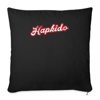 hapkido - vintage & distressed - Sofa pillowcase 17,3'' x 17,3'' (45 x 45 cm) - black - Front