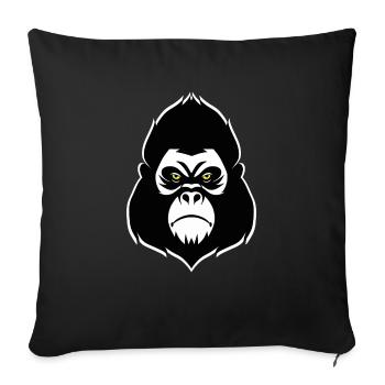 gorilla - Sofa pillowcase 17,3'' x 17,3'' (45 x 45 cm) - black - Front