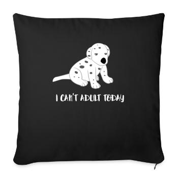 Dalmatians - Dalmatianac - Teenagers - Teen - Sofa pillowcase 17,3'' x 17,3'' (45 x 45 cm) - black - Front