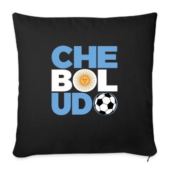 Che Boludo Gift Funny Argentina Football Soccer - Sofa pillowcase 17,3'' x 17,3'' (45 x 45 cm) - black - Front