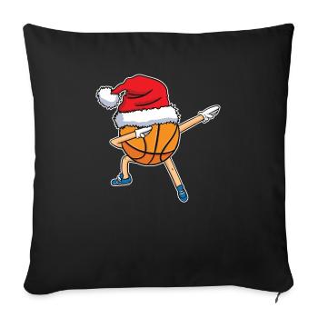 Basketball Lustig Dabbing Weihnachten Geschenk - Sofakissenbezug 45 x 45 cm - Schwarz - Vorne