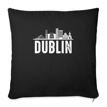 Dublin - Sofakissenbezug 45 x 45 cm - Schwarz - Vorne