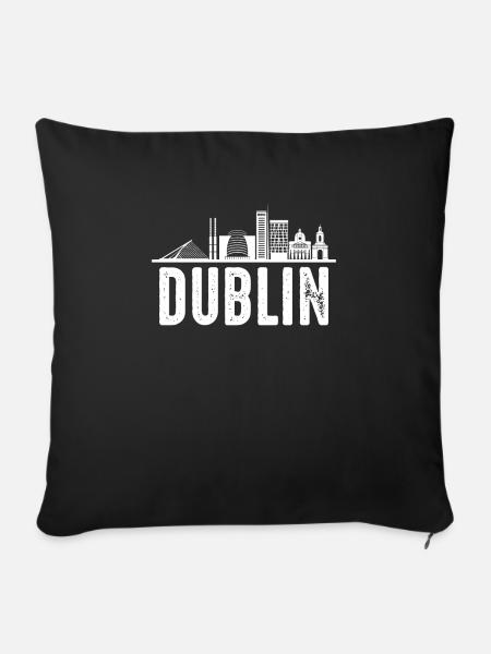 Dublin - Sofakissenbezug 45 x 45 cm - Schwarz