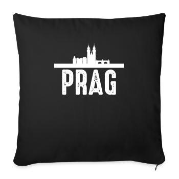 Prague - Sofa pillowcase 17,3'' x 17,3'' (45 x 45 cm) - black - Front