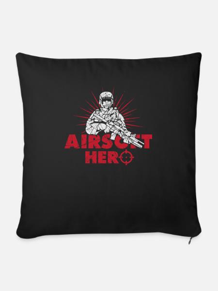 Airsoft - Sofakissenbezug 45 x 45 cm - Schwarz