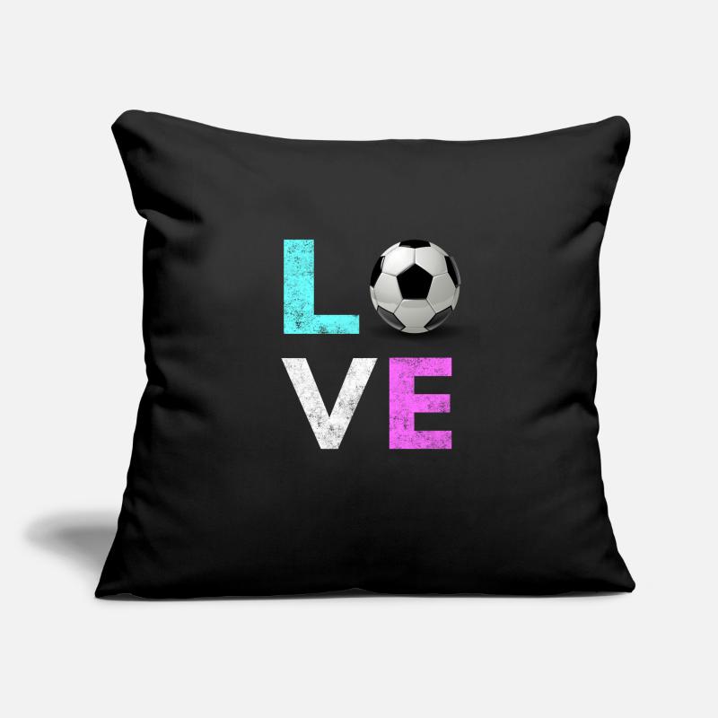 Les filles les plus mignonnes adorent la conception de cadeauxccer Housse de coussin décorative 45 x 45 cm