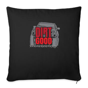 Funny Off Road Racing Tshirt 4x4 Offroad Gift Mud - Sofa pillowcase 17,3'' x 17,3'' (45 x 45 cm) - black - Front