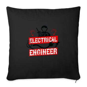 Elektroingenieur - Sofakissenbezug 45 x 45 cm - Schwarz - Vorne