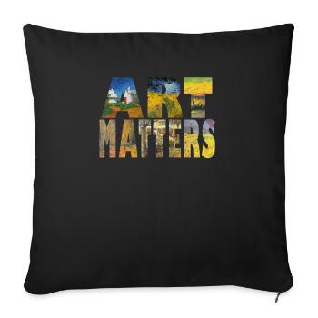 Art Matters Van Gogh Collage - Housse de coussin décorative 45 x 45 cm - noir - Devant