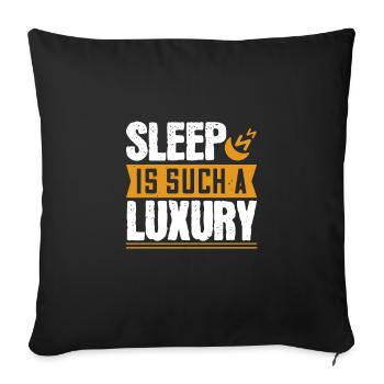 Le sommeil est un tel luxe - Housse de coussin décorative 45 x 45 cm - noir - Devant