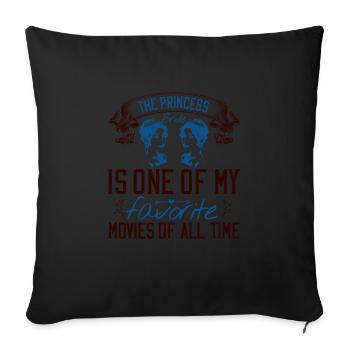 The Princess Bride' est l’un de mes films préférés - Housse de coussin décorative 45 x 45 cm - noir - Devant