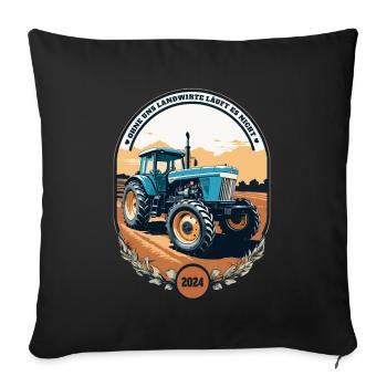 Landwirte 2024 - Sofakissenbezug 45 x 45 cm - Schwarz - Vorne