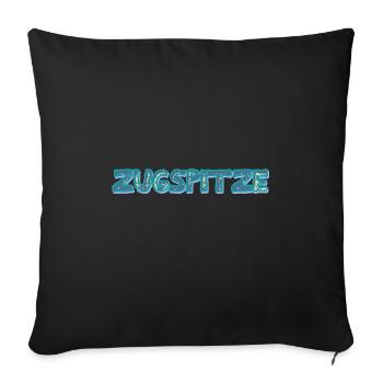 Mount Zugspitze - Sofa pillowcase 17,3'' x 17,3'' (45 x 45 cm) - black - Front