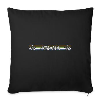 Geschenk für Ariana - Sofakissenbezug 45 x 45 cm - Schwarz - Vorne
