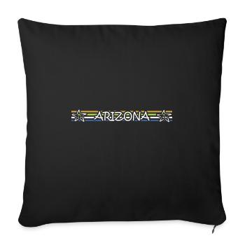 Birthday Arizona - Sofa pillowcase 17,3'' x 17,3'' (45 x 45 cm) - black - Front