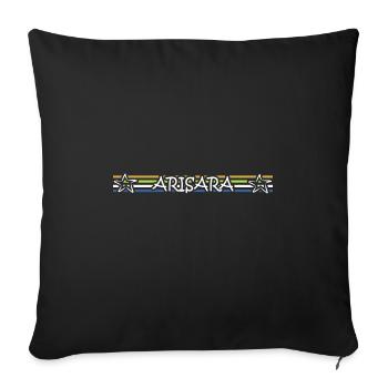 Arisara - Sofa pillowcase 17,3'' x 17,3'' (45 x 45 cm) - black - Front