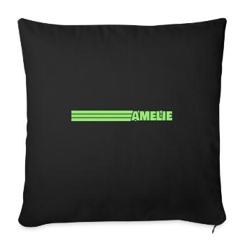 Style Amelie - Sofa pillowcase 17,3'' x 17,3'' (45 x 45 cm) - black - Front