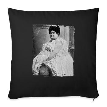 Dicke Frau | vintage - Sofakissenbezug 45 x 45 cm - Schwarz - Vorne