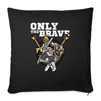 Ultimate Warrior Medieval Knight Geschenkidee - Sofakissenbezug 45 x 45 cm - Schwarz - Vorne