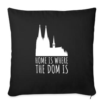 Cologne Dom Cologne Idées cadeaux Silhouette Carnaval - Housse de coussin décorative 45 x 45 cm - noir - Devant