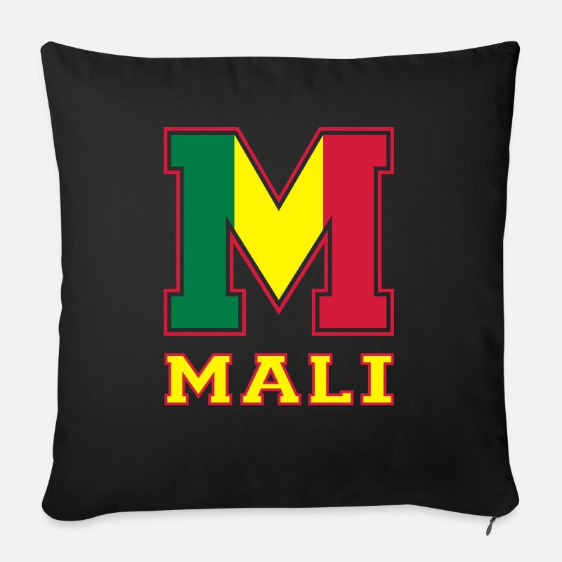 Athletisch Mali - Sofakissenbezug 45 x 45 cm - Schwarz