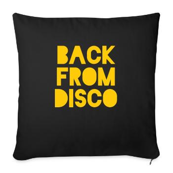 Discothèque disco disco Disco Party Party Discothèque - Housse de coussin décorative 45 x 45 cm - noir - Devant