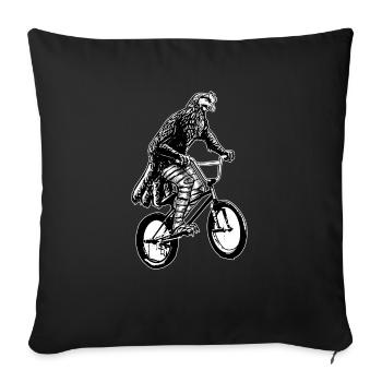 vélo - Housse de coussin décorative 45 x 45 cm - noir - Devant
