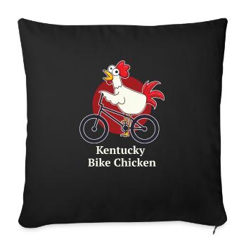vélo - Housse de coussin décorative 45 x 45 cm - noir - Devant