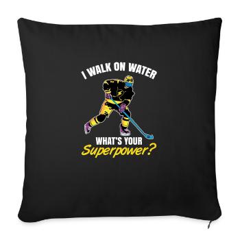 ice Hockey - Sofa pillowcase 17,3'' x 17,3'' (45 x 45 cm) - black - Front