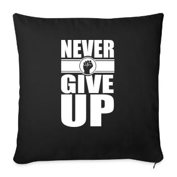 Motivation - Sofakissenbezug 45 x 45 cm - Schwarz - Vorne