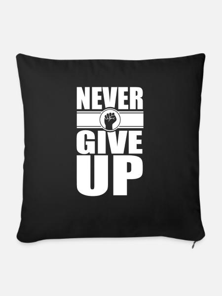 Motivation - Sofakissenbezug 45 x 45 cm - Schwarz