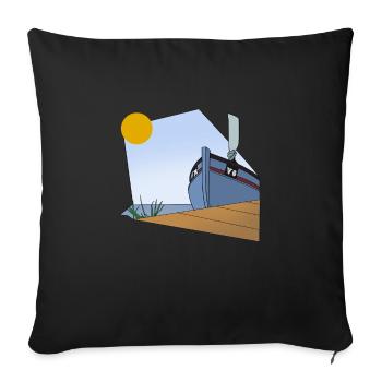 DK-Shirts Nymindegab Drawn - Sofakissenbezug 45 x 45 cm - Schwarz - Vorne