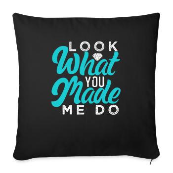 Regarde ce que je fais pour toi - Housse de coussin décorative 45 x 45 cm - noir - Devant